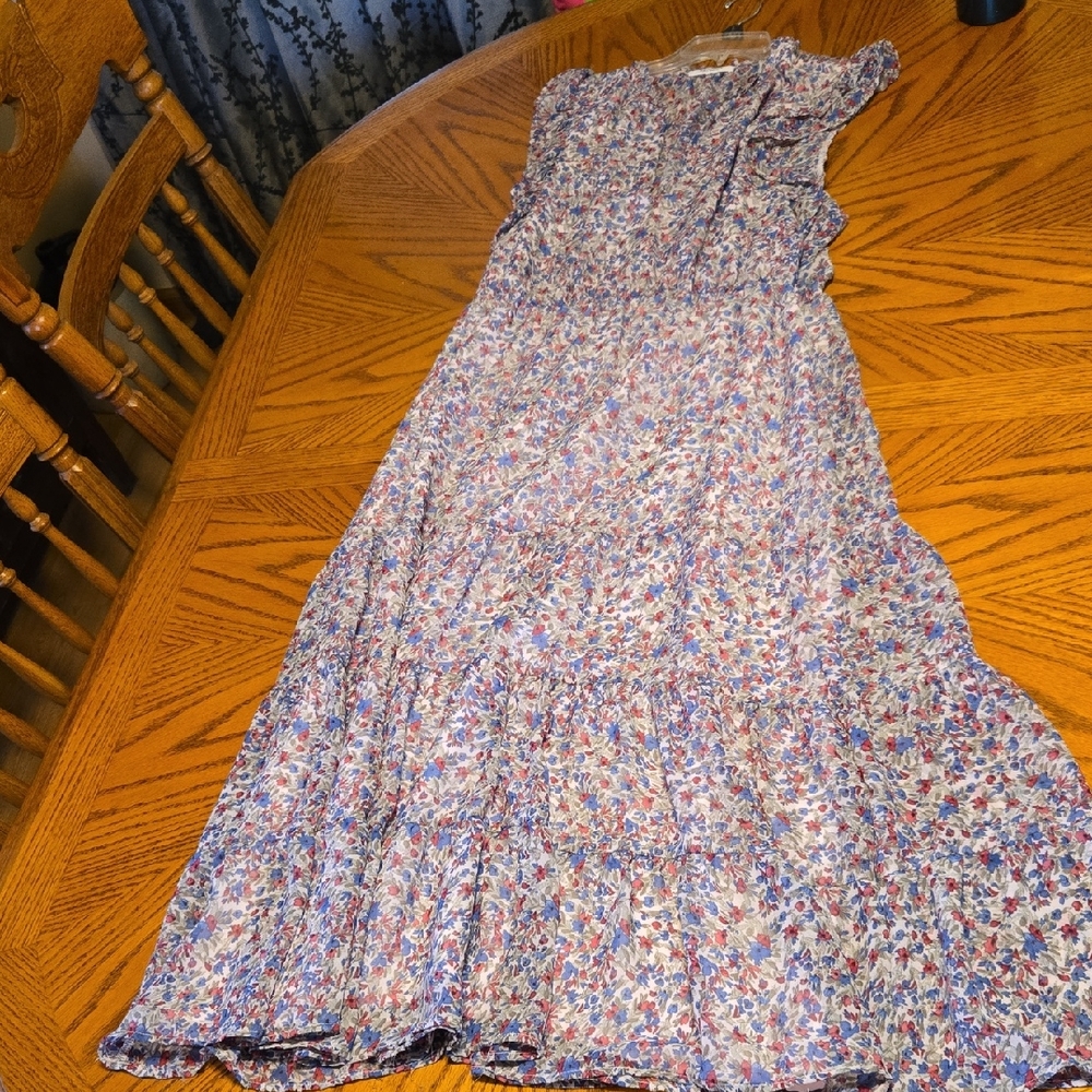 BB Dakota Multicolor Floral Maxi Dress